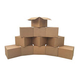 Amazon Basics Cardboard Moving and Storage Boxes, 12 Pack, Large, Brown, 20" x 20" x 15"