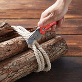 Amazon Basics Folding Utility Knife, Lightweight Aluminum Body, Red