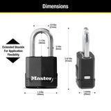 Master Lock Magnum Heavy Duty Outdoor Padlock with Key, Weather Resistant Body and Cut Resistant Shackle make Lock Perfect for Fences, Gates, Sheds, M115XDLF