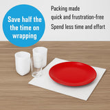 100 Pack Foam Sheets, DAT 12" x 12", 1/16" Thickness, Foam Wrap Cushioning Material, Moving Supplies for Packing Storage and Shipping