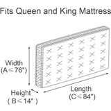 ComfortHome Mattress Bag for Moving and Storage, Fits Queen and King Size Mattress, 2 Pack, clear