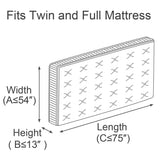 ComfortHome Mattress Bag for Moving and Storage, Fits Twin and Full Size Mattress, 2 Pack