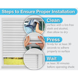 Redi Shade No Tools Original Blackout Pleated Paper Shade Black, 36" W x 72" L, 6 Pack