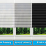 Redi Shade No Tools Original Light Filtering Pleated Paper Shade White, 36" W x 72" L, 6 Pack
