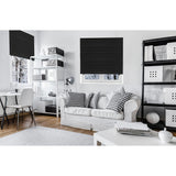 Redi Shade No Tools Original Blackout Pleated Paper Shade Black, 36" W x 72" L, 6 Pack