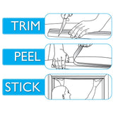 Redi Shade No Tools Original Blackout Pleated Paper Shade Black, 36" W x 72" L, 6 Pack