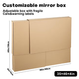 2 Sets TV Moving Box Adjustable Up to 62" TV，Picture/Paint/Mirror moving Boxes for Protecting Screen,Cardboard, nclude 2 Large Case Flat Screen TV Cover, Adjustable up to 40-in x 60-in x 4-in