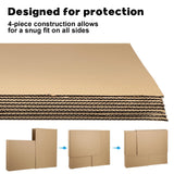 2 Sets TV Moving Box Adjustable Up to 62" TV，Picture/Paint/Mirror moving Boxes for Protecting Screen,Cardboard, nclude 2 Large Case Flat Screen TV Cover, Adjustable up to 40-in x 60-in x 4-in