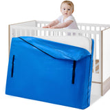 Mattress Bags for Moving, BETU Mattress Protector Waterproof Mattress Cover Crib Size Storage Bags with 8 Heavy-Duty Handles and Zipper for Bed Extra Thick Large Reusable (52"x28"x6.5" Blue)