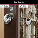 Master Lock 40D Stainless Steel Discus Padlock with Key