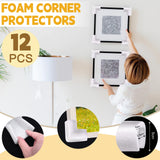 12 Pcs Foam Corner Protectors for Shipping, L-Shaped Edge Guards for TV Moving Box, Picture Frames, Mirrors, and Furniture, Must-Have Moving Supplies