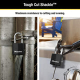 Master Lock Magnum Heavy Duty Outdoor Padlock with Key, Weather Resistant Body and Cut Resistant Shackle make Lock Perfect for Fences, Gates, Sheds, M115XDLF