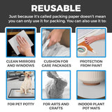 Bryco Goods Newsprint Packing Paper Sheets for Moving - 1.5lb - 50 Sheets of Newspaper Paper - Wrapping and Protecting Fragile Items, Box Filler, Shipping Supplies - 27" x 17" - Made in the USA