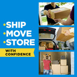 Scotch Heavy Duty Shipping Packing Tape, Clear, Packing Tape for Moving Boxes and Packaging Supplies, 1.88 in. x 22.2 yd., 6 Roll Dispensers, Moving Supplies