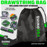 Rhino USA Ratchet Straps Tie Downs (4-Pack) - 1 Inch x 15 Feet (1,823lb Break Strength) - Ultimate Tie Down Straps with Safety S Hooks - for Trucks, Cargo, Moving, Appliances - Black