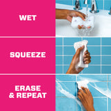 Mr. Clean Magic Eraser Sponge, Bathroom Cleaner, Shower Cleaner, Tub Cleaner, Soap Scum Remover, Bathroom Cleaning Supplies, Dawn Cleaning Power with Febreze Lavender Scent, Ultra Bath, 5ct