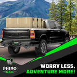 Rhino USA Ratchet Straps Tie Downs (4-Pack) - 1 Inch x 15 Feet (1,823lb Break Strength) - Ultimate Tie Down Straps with Safety S Hooks - for Trucks, Cargo, Moving, Appliances - Black