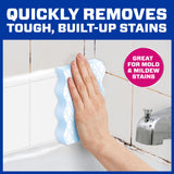 Mr. Clean Magic Eraser Sponge, Bathroom Cleaner, Shower Cleaner, Tub Cleaner, Soap Scum Remover, Bathroom Cleaning Supplies, Dawn Cleaning Power with Febreze Lavender Scent, Ultra Bath, 5ct