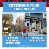 Scotch Heavy Duty Shipping Packing Tape, Clear, Packing Tape for Moving Boxes and Packaging Supplies, 1.88 in. x 22.2 yd., 6 Roll Dispensers, Moving Supplies