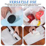 4 Pack Foam Flat Screen TV Cover for Moving,TV Protective Cover Fits Up to 36"H x 65"W Flat Screen TV Display Screen Protector for Protection During House Moving, Storing, Painting，Home Renovation