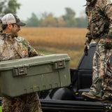 Plano Storage Trunk with Wheels, Green, 108-Quart, Lockable Storage Box, Rolling Airline Approved Sportsman Trunk, Hunting Gear and Ammunition Bin, Heavy-Duty Containers for Camping