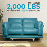 SIMPLI-MAGIC 79545 30 in. x 18 in. Hardwood Furniture Moving Dolly 1,320 lbs. Capacity – 4 Swivel Wheels Heavy-Duty Furniture Dollies, 2 Pack