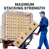 Bankers Box Small Classic Moving Box 10 Pack, Reinforced Handles, Tape-Free Assembly, Box with Lid, 15-in x 12-in x 10-in (7714901)