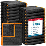 Simpli-Magic Heavy Duty Padded Moving Blankets 72" x 40" – 12 Pack – Packing Blankets, Furniture Covers for Moving