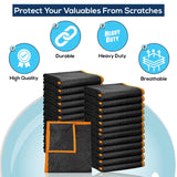 Simpli-Magic Heavy Duty Padded Moving Blankets 72" x 40" – 12 Pack – Packing Blankets, Furniture Covers for Moving