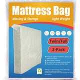 ComfortHome Mattress Bag for Moving and Storage, Fits Twin and Full Size Mattress, 2 Pack