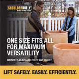 Shoulder Dolly Moving Straps - Lifting Strap for 2 Movers - Move, Lift, Carry, And Secure Furniture, Appliances, Heavy, Bulky Objects Safely, Efficiently, More Easily Like The Pros - LD1000