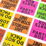 Storage Unit Moving Labels