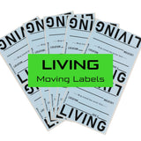 LIVING Moving Box Labels