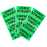 UNPACK FIRST Moving Labels