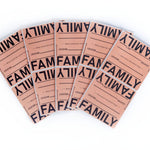 Set of Family Room stickers on a white background