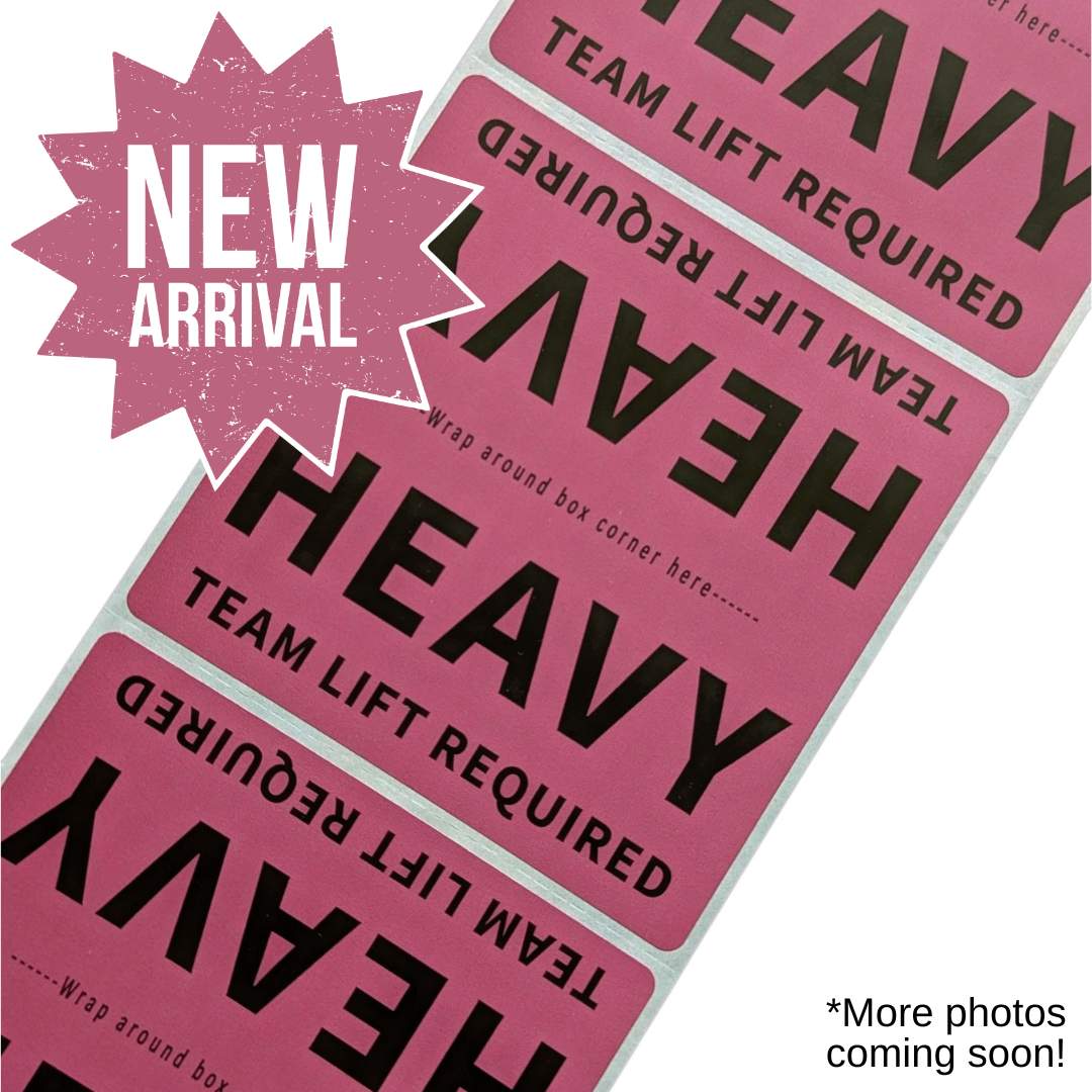Team Left Label Heavy Box Labels – Team Lift Required Stickers for Moving & Shipping ...