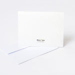 White thank you greeting card with BoxOps logo on a white background